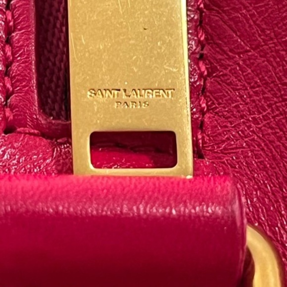 New Authentic Saint Laurent  logo-stamp leather duffle bag - Picture 8 of 13